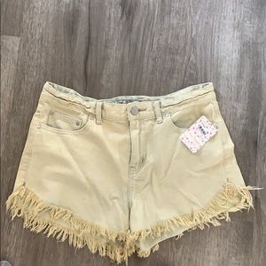 NWT Free People Glacier Wash Denim shorts